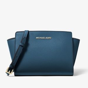 Selma Medium Saffiano Leather Crossbody